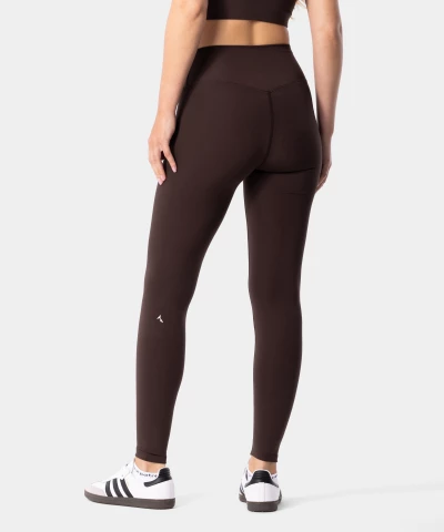 brown leggings with wide belt