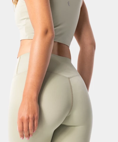 light green leggings with wide belt