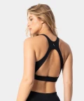 Black Minimalist Sports Bra