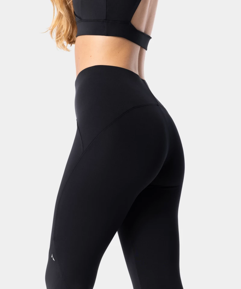 black high waist leggings for gym