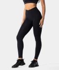 Black Mystic Envelope Waist Leggings