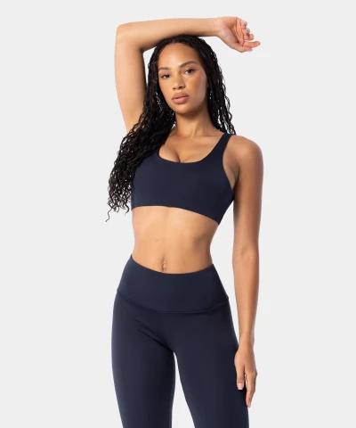 Navy blue sports bra