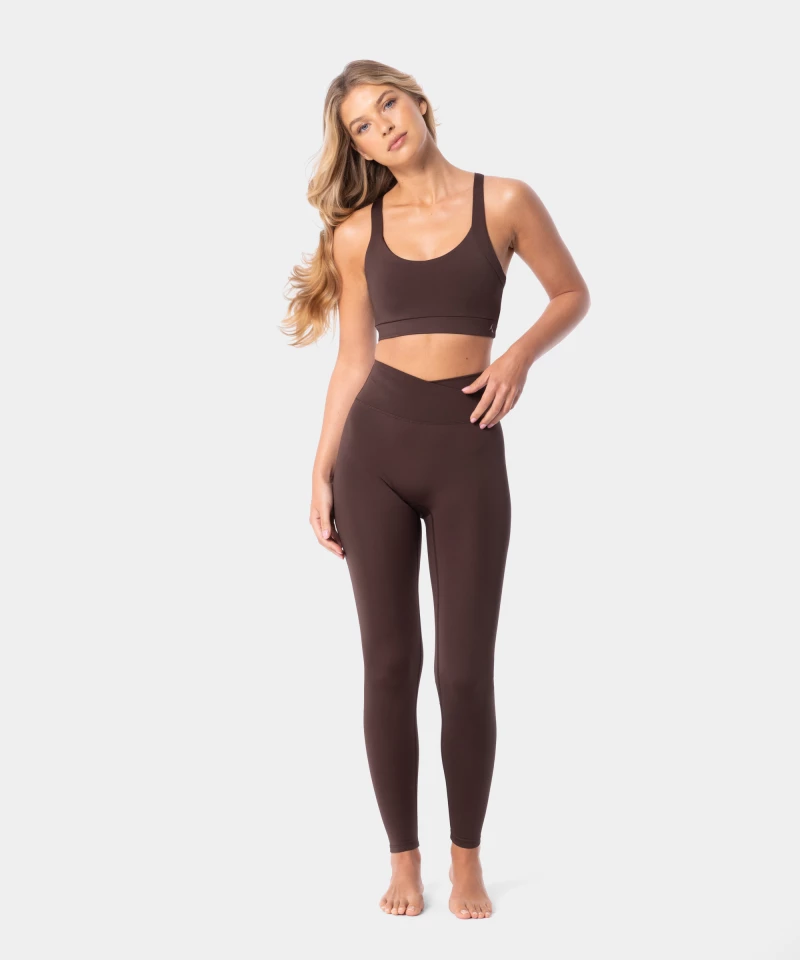 Sports set for yoga and pilates brown