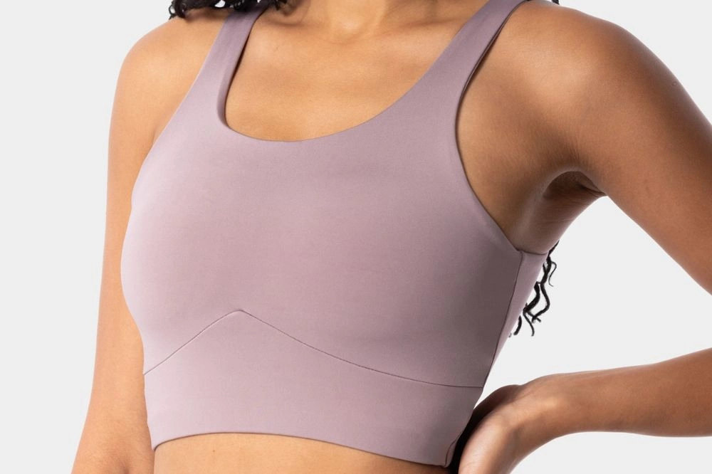 lavender elongated sports bra