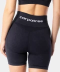 Black Seamless Sports Shorts