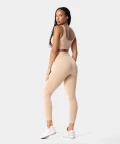 minimalist beige seamless leggings