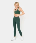 legginsy sportowe Libra damskie Bottle Green