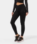 Black Crossover Gym Sports Leggings