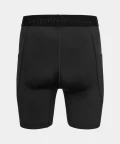 men's black compression shorts with pockets