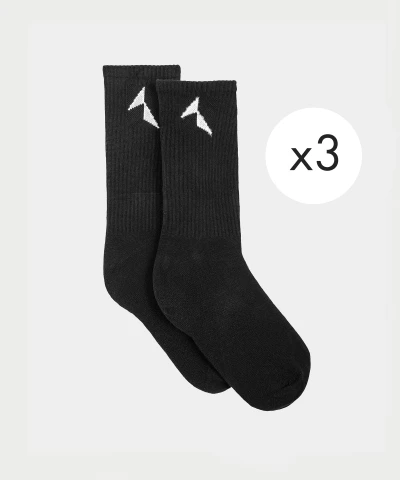 black long sports socks