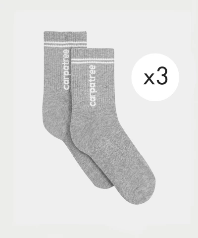 grey socks 3 pack