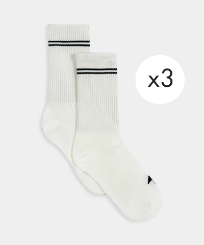 3pack white socks