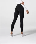 black insulated high waist leggings