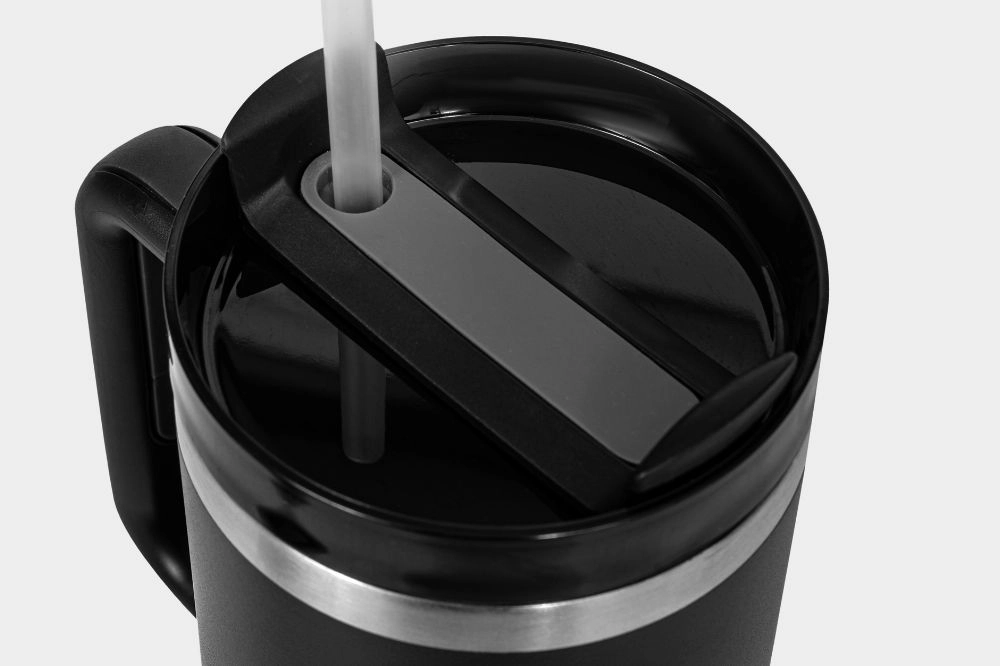 black stainless steel thermal cup