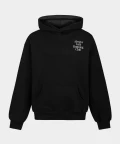 black sports sweatshirt with print