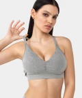 green seamless sports bra