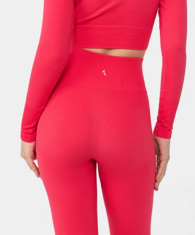 pink seamless leggings for women