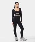 seamless sports set black