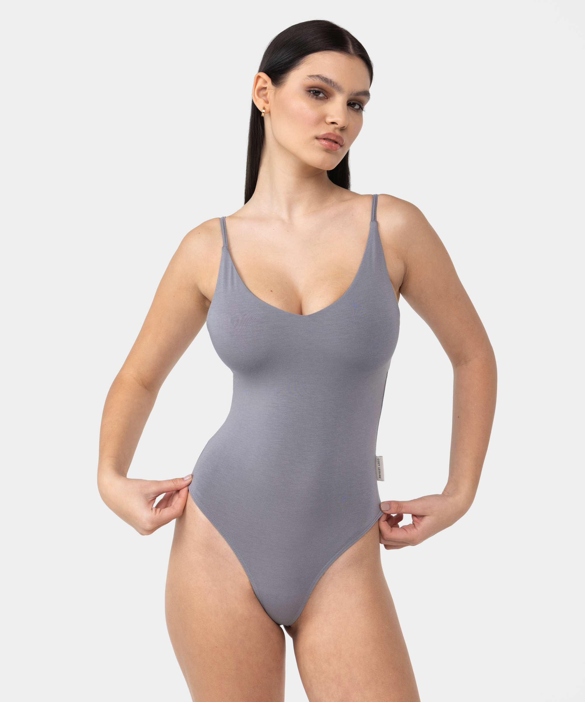 Cozy Leisure Women's Grey Viscose Bodysuit – Carpatree