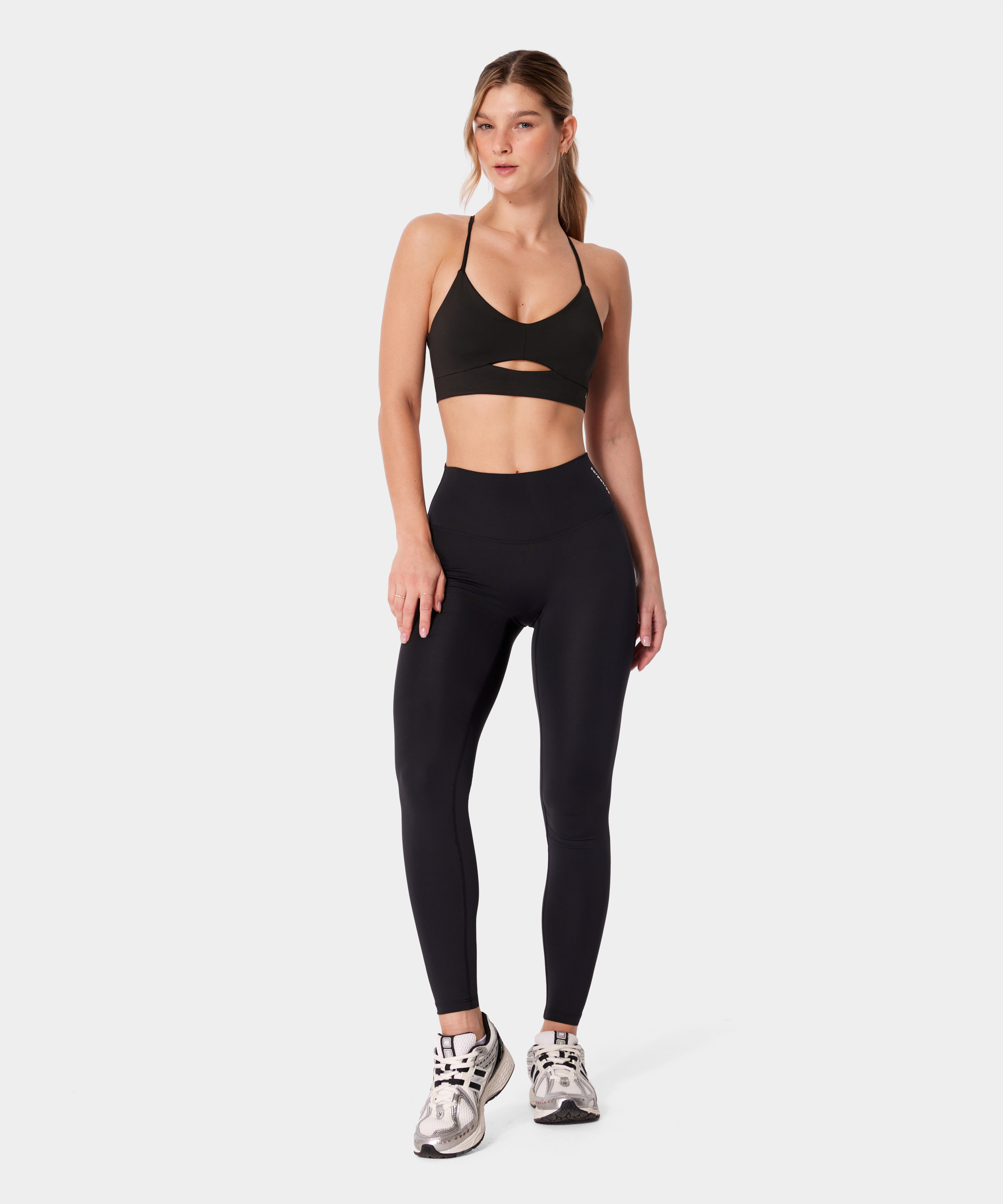 Black Laser Cut Modeling Sports Leggings – Carpatree