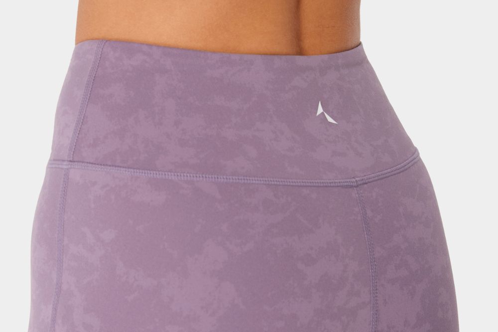 sports leggings with wrap waistband