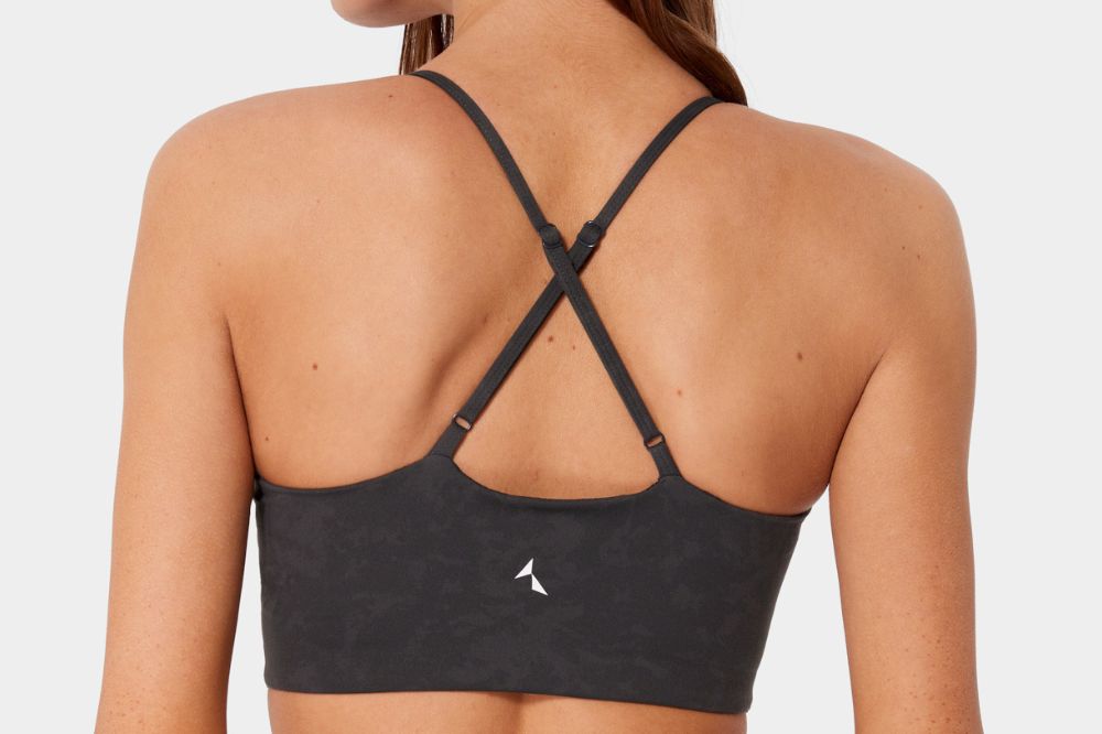 Serenity bra with cut-out and cross-back straps