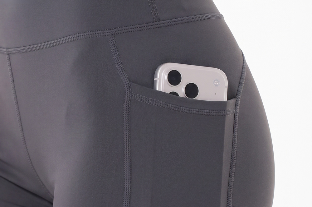 navy blue fitted shorts with pockets