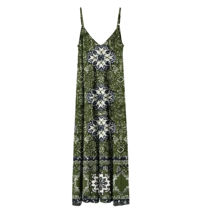 Womens Long Dress Ancient Ornament