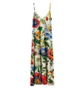 Womens Long Dress Blooming Meadow