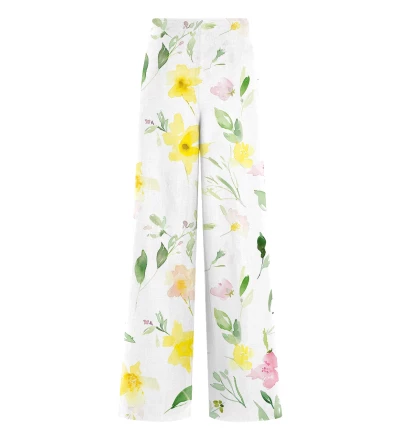 Watercolor Spring Long Loose Pants