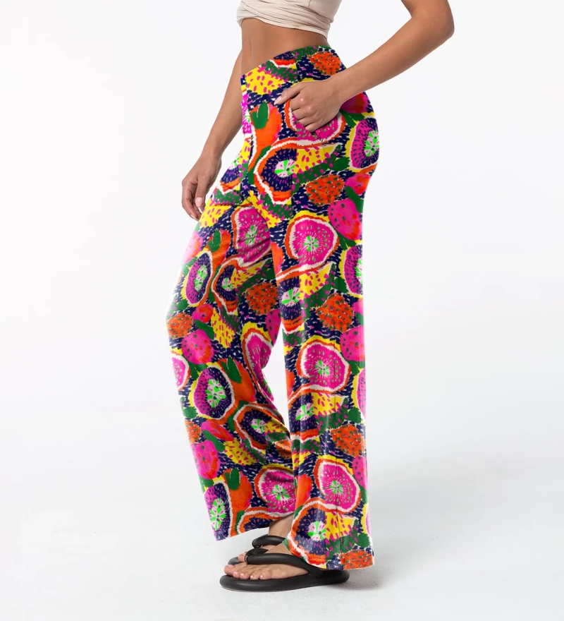 Colorful Fruits Long Loose Pants