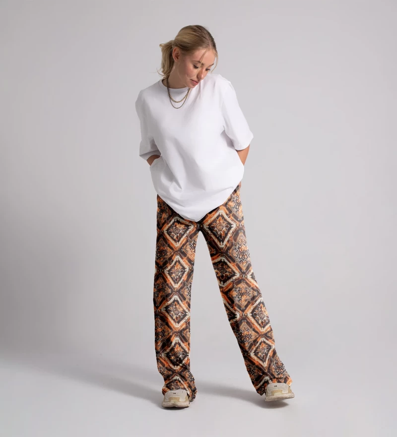 Burning Mandala Long Loose Pants