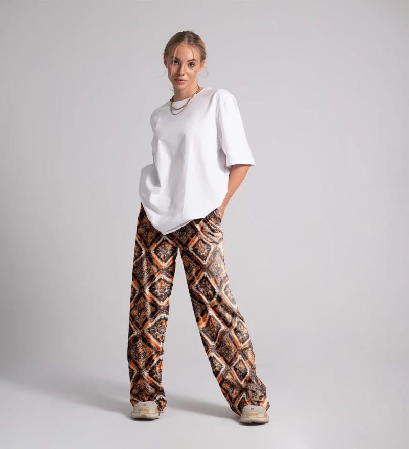 Burning Mandala Long Loose Pants