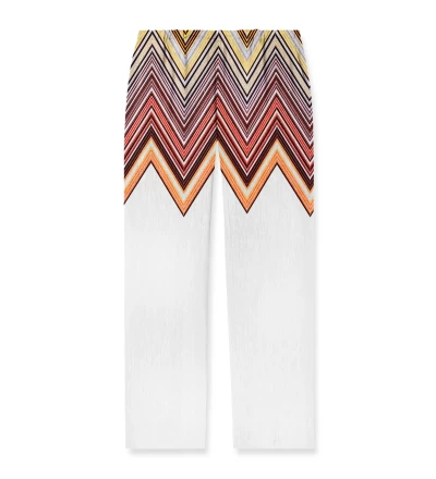 Half Zigzag Mens Long Pants