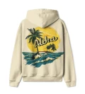 Sunset View Mens Oversize Hoodie