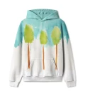 Lonely Trees Mens Oversize Hoodie