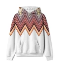 Half Zigzag Mens Oversize Hoodie