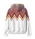 Half Zigzag Mens Oversize Hoodie