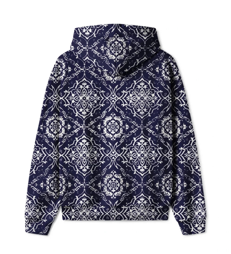 Greek Mosaic Mens Oversize Hoodie