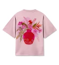 Pinky Bouquet Womens Oversize T-shirt