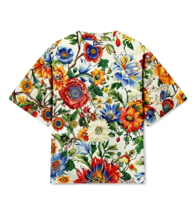 Blooming Meadow Womens Oversize T-shirt