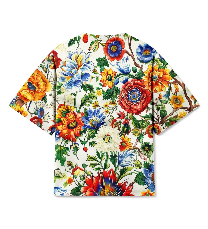 Blooming Meadow Womens Oversize T-shirt