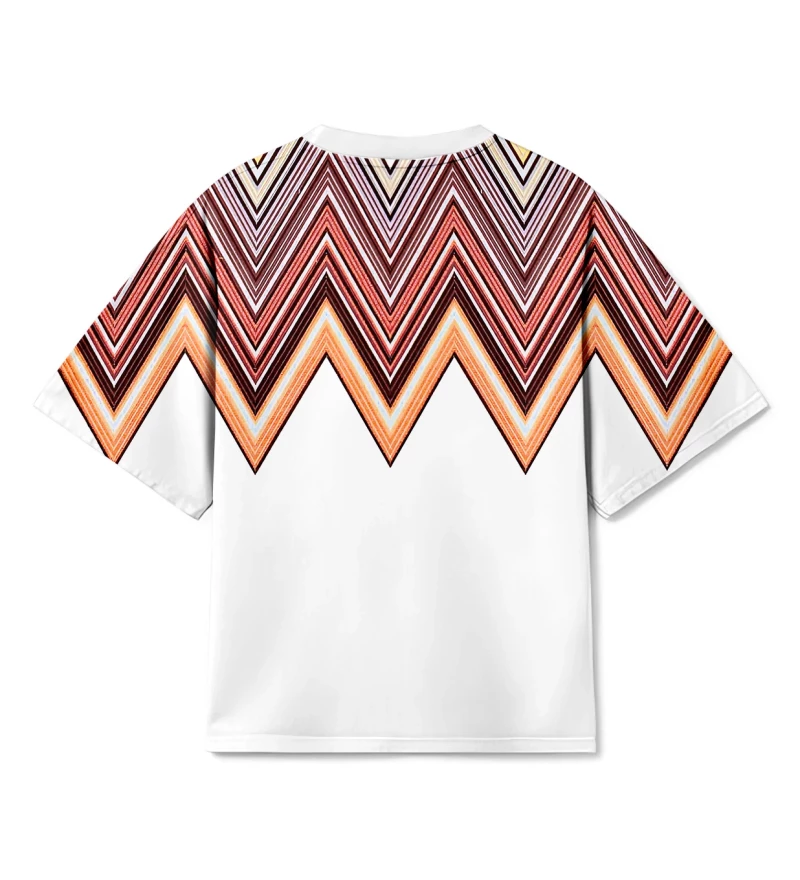 Half Zigzag Mens Oversize T-shirt