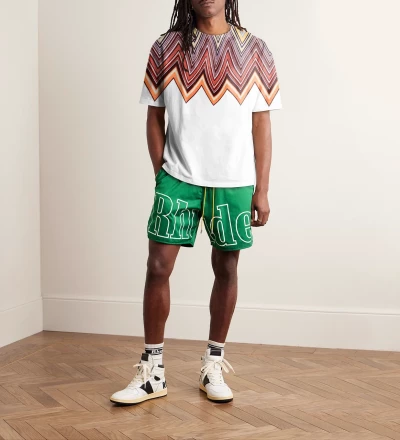 Half Zigzag Mens Oversize T-shirt