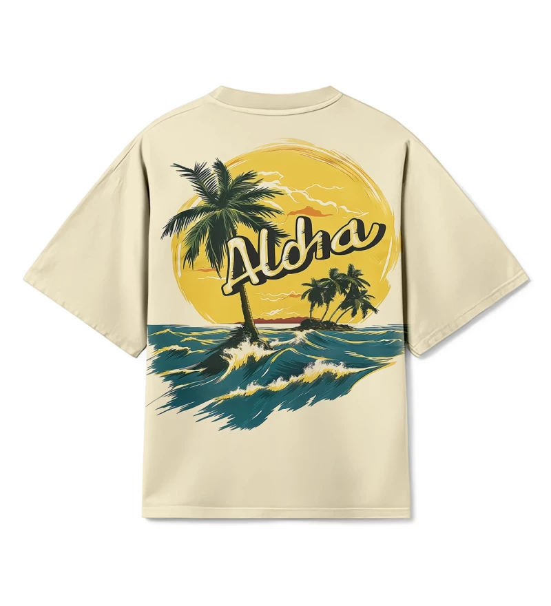 Sunset View Mens Oversize T-shirt