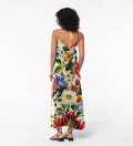 Womens Long Dress Blooming Meadow