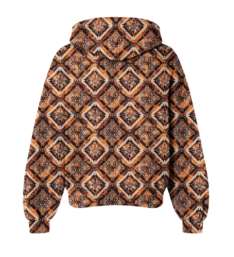 Burning Mandala Womens Oversize Hoodie