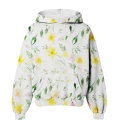 Watercolor Spring Womens Oversize Hoodie