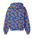 Flora Blue Womens Oversize Hoodie