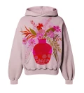 Pinky Bouquet Womens Oversize Hoodie